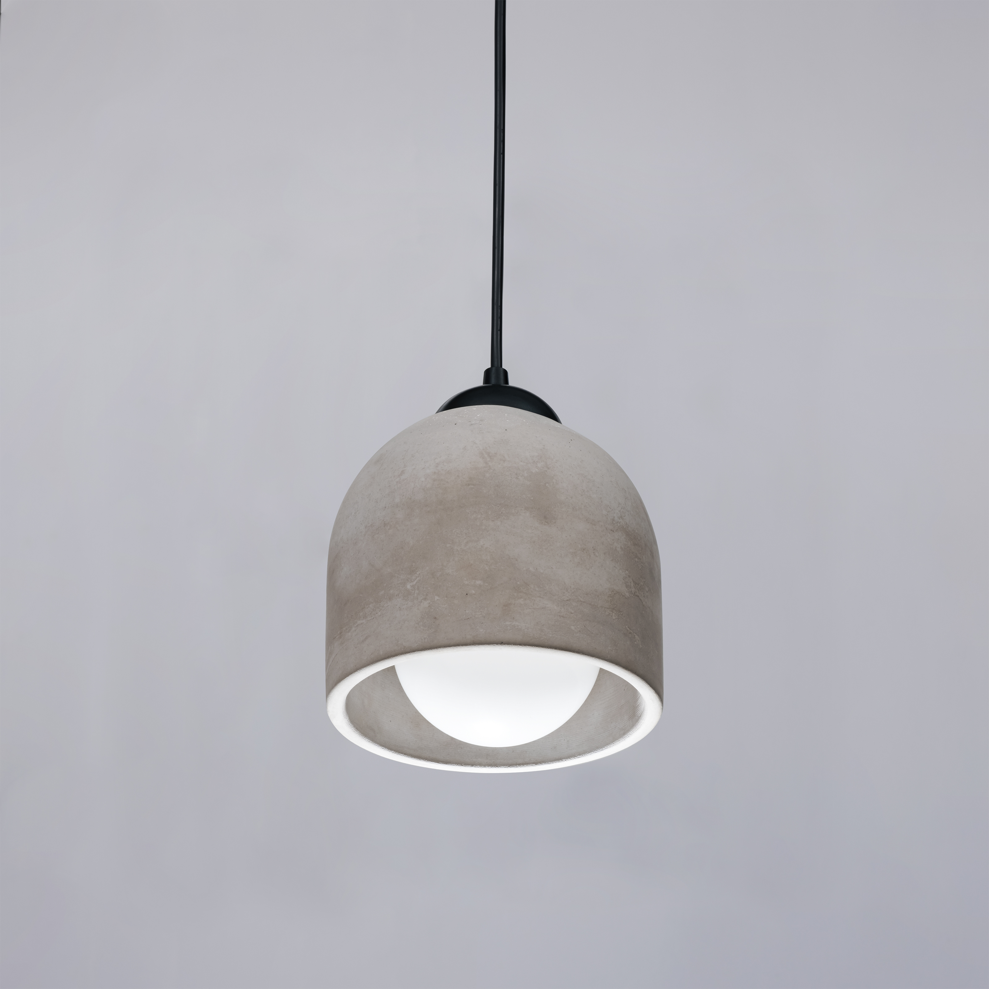 Brown Concrete Ceiling Lighting